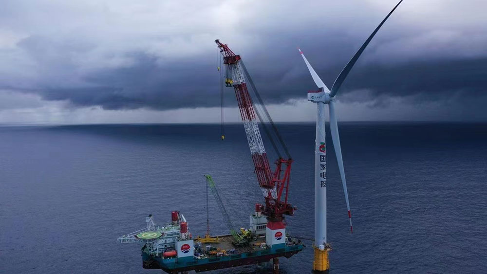 全国单机容量最大风机,安装完成 全国单机容量最大风机,安装完成